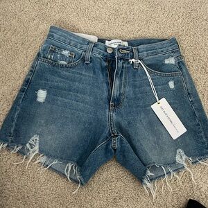 Never worn blue distressed jean shirts!!
